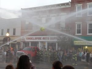 firemans water fight