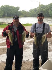 men caught fish