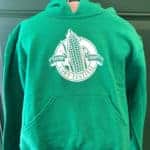 Corn Fest green hoodie