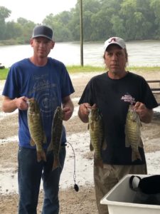 second place men catching fish