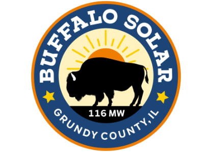 Buffalo Solar logo, Grundy County, IL, 116 MW