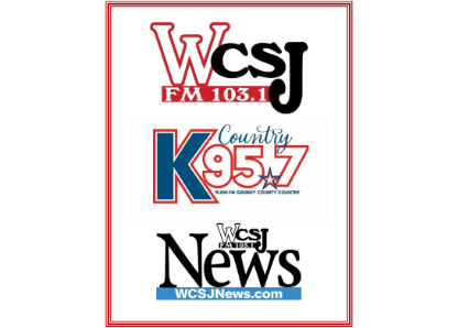 WCSJ FM 103.1 and K95.7 News logos